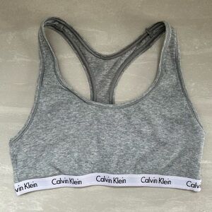 Calvin Klein Heather Gray Sports Bra